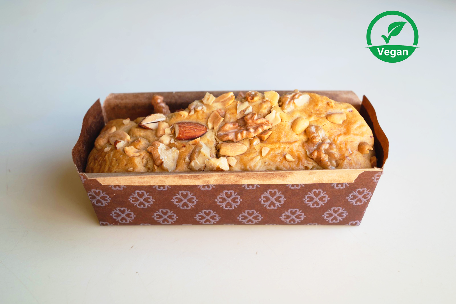 Budín de Vainilla frutos secos veganos